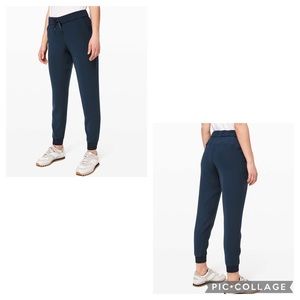 lululemon on the fly jogger woven navy blue NWT - size 10